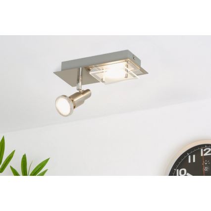 Briloner 2879-022 - LED Plafonjera COMBINATA 1xGU10/3W + LED/5W/230V