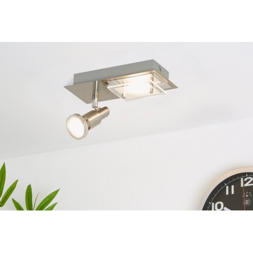 Briloner 2879-022 - LED Plafonjera COMBINATA 1xGU10/3W + LED/5W/230V