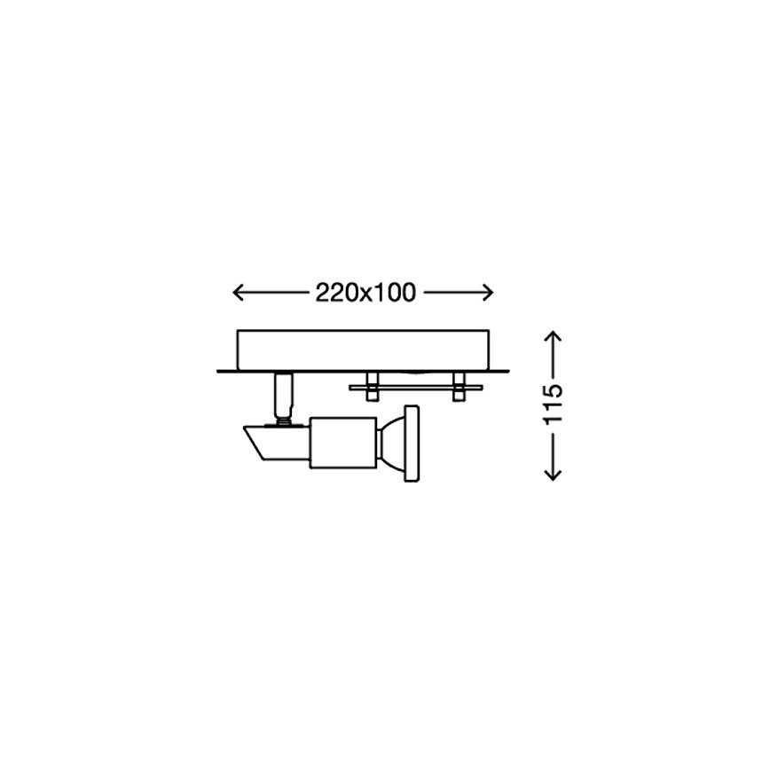 Briloner 2879-022 - LED Plafonjera COMBINATA 1xGU10/3W + LED/5W/230V