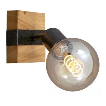 Briloner 2900-011 - Zidna reflektorska lampa WOOD BASIC 1xE27/25W/230V