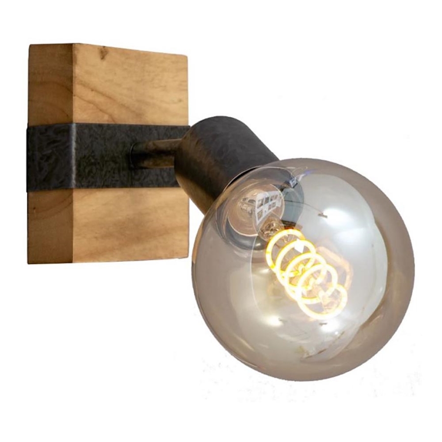 Briloner 2900-011 - Zidna reflektorska lampa WOOD BASIC 1xE27/25W/230V