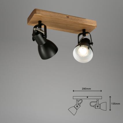 Briloner 2902-025 - Reflektorska lampa SPOT 2xGU10/35W/230V
