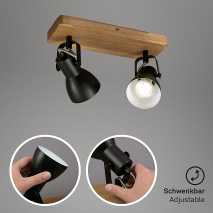 Briloner 2902-025 - SPOT reflektor 2xGU10/35W/230V