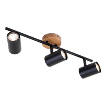 Briloner 2920-035 - Reflektorska lampa SPOTLIGHT 3xGU10/35W/230V crno