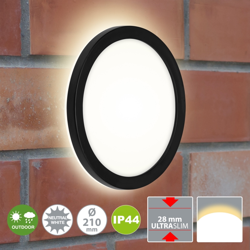 Briloner 3008-015 - LED Plafonjera LED/8W/230V pr. 21 cm crno IP44