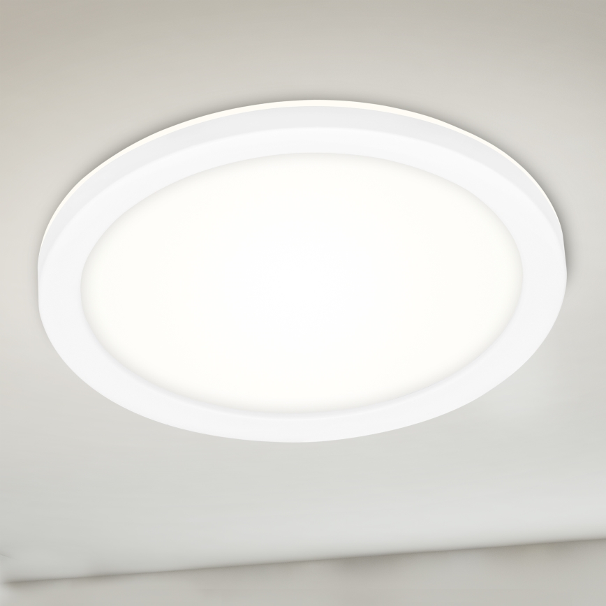 Briloner 3008-016 - LED Plafonjera LED/8W/230V pr. 21 cm bela IP44