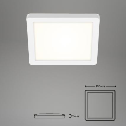 Briloner 3010-016 - LED Plafonjera LED/8W/230V 19x19 cm bela IP44