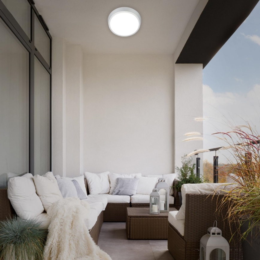 Briloner 3018-014 - LED plafonjera za kupatilo HAGEN LED/24W/230V IP44 bela