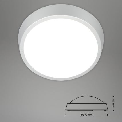 Briloner 3018-014 - LED plafonjera za kupatilo HAGEN LED/24W/230V IP44 bela