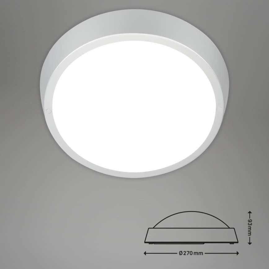 Briloner 3018-014 - LED plafonsko svetlo za kupatilo HAGEN LED/24W/230V IP44 belo
