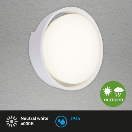 Briloner 3019-016 - LED Spoljna zidna lampa GENUA LED/18W/230V IP44 bela