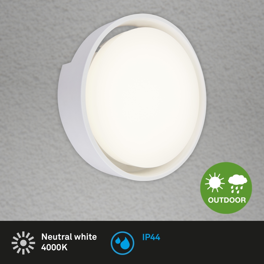 Briloner 3019-016 - LED Spoljna zidna lampa GENUA LED/18W/230V IP44 bela
