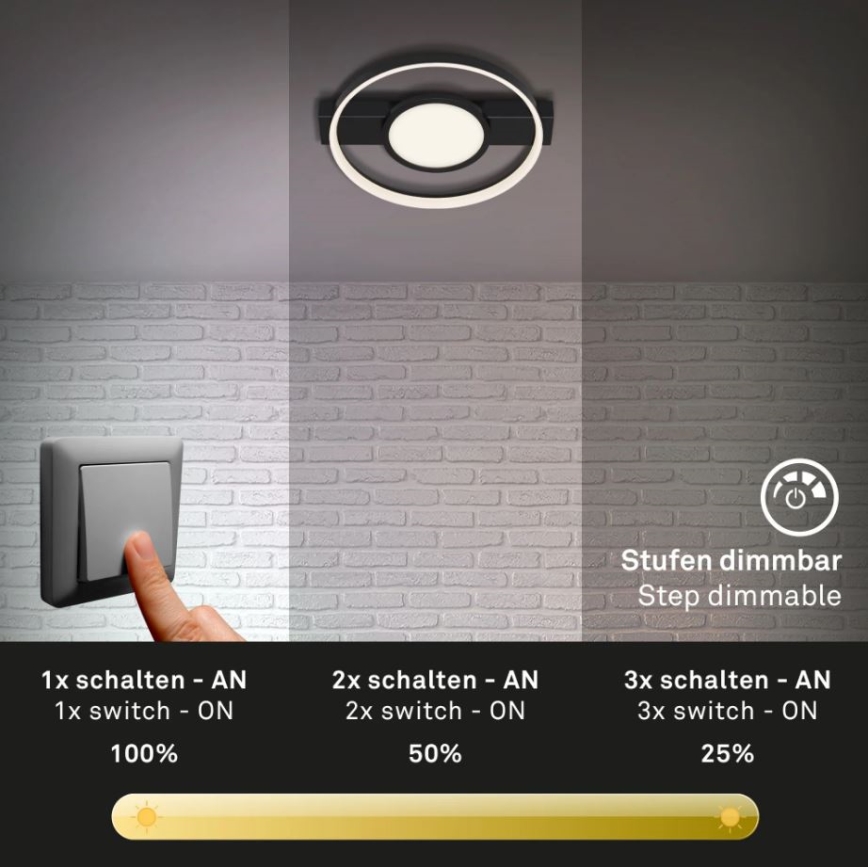 Briloner 3026-015 - LED Prigušiva plafonjera FRAME LED/33W/230V