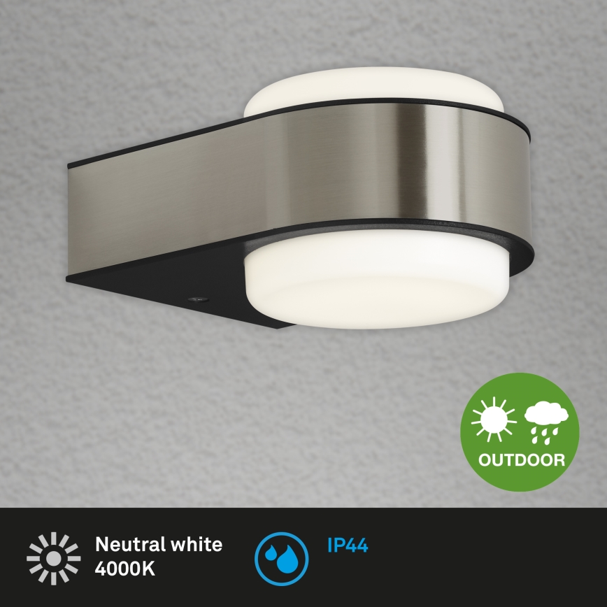 Briloner 3035-012- LED Spoljna zidna lampa HANAU LED/6,5W/230V IP44 krom