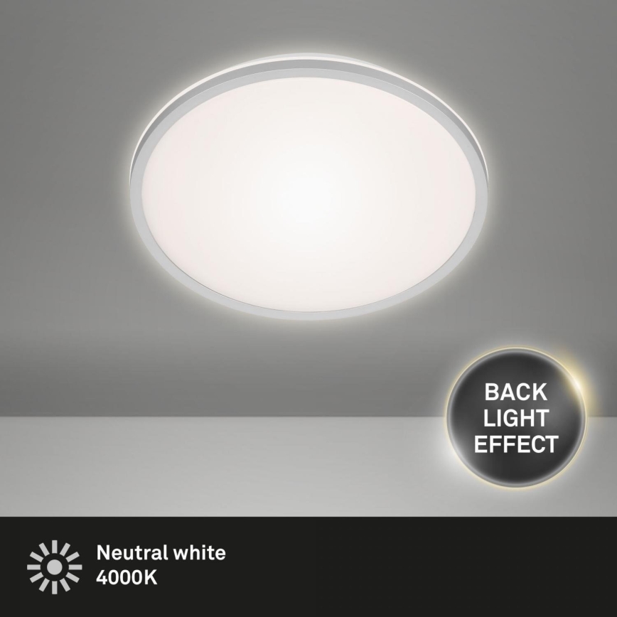 Briloner 3046-014 - LED Plafonjera LED/15W/230V 4000K pr. 28 cm srebrno