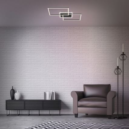 Briloner 3049-015 - LED Prigušiva plafonjera FRAME LED/40W/230V + Daljinski upravljač