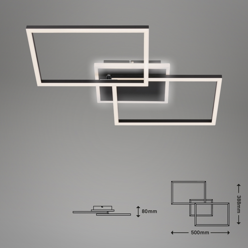 Briloner 3049-015 - LED Prigušiva plafonjera FRAME LED/40W/230V + Daljinski upravljač