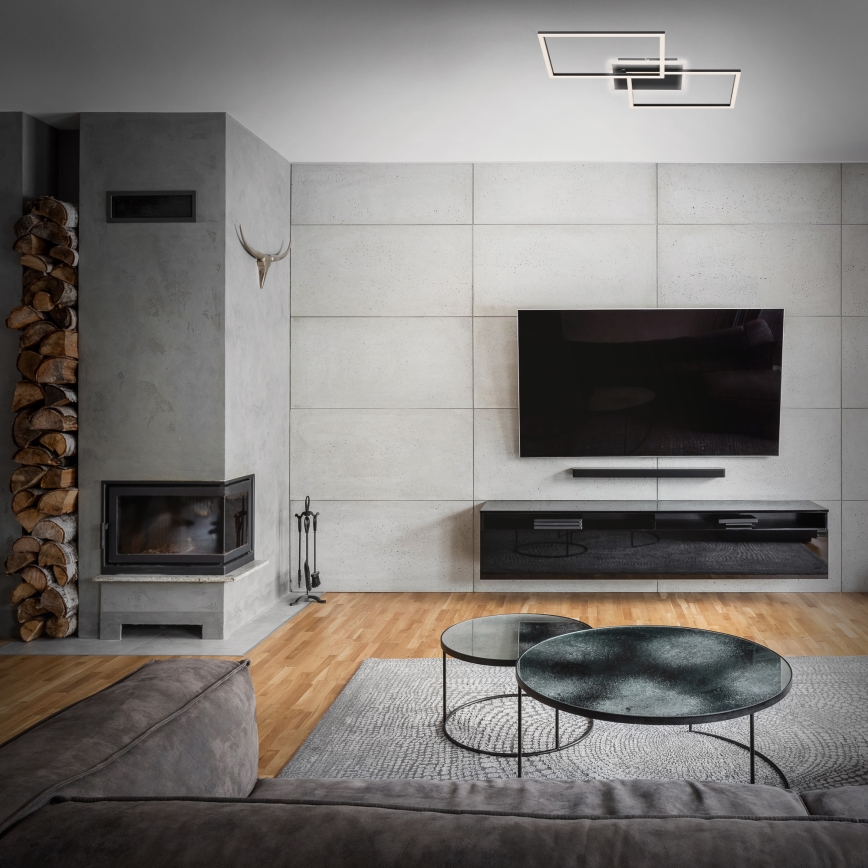 Briloner 3049-015 - LED prigušiva stropna svetiljka FRAME LED/40W/230V + daljinski upravljač