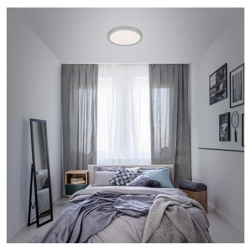Briloner 3071-014 - LED Plafonjera RUNA LED/24W/230V srebrno