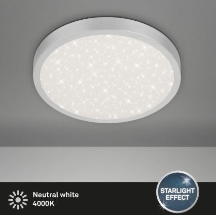 Briloner 3071-014 - LED Plafonjera RUNA LED/24W/230V srebrno