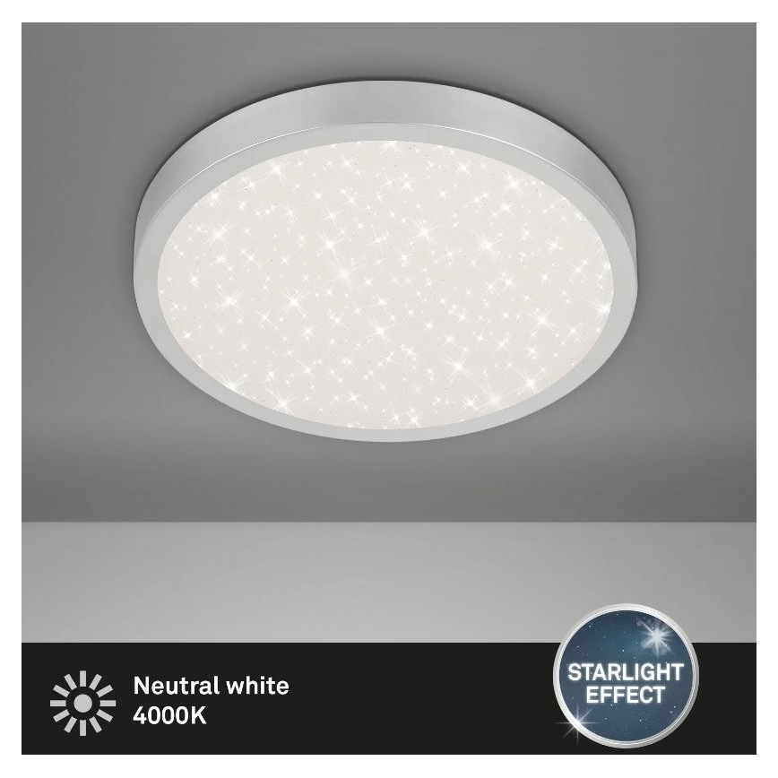 Briloner 3071-014 - LED Plafonjera RUNA LED/24W/230V srebrno