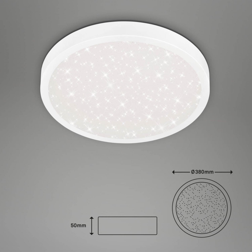 Briloner 3071-016 - LED Plafonjera RUNA LED/24W/230V 4000K pr. 38 cm bela