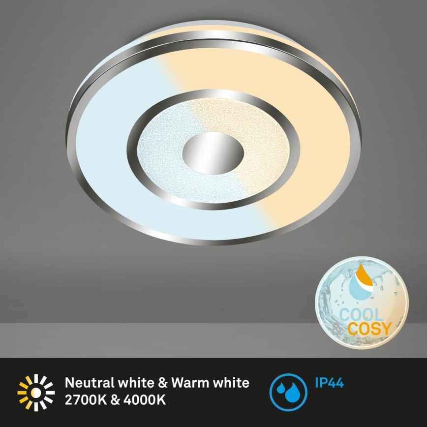 Briloner 3083-018 - LED Prigušiva plafonjera za kupatilo COOL&COSY LED/24W/230V IP44