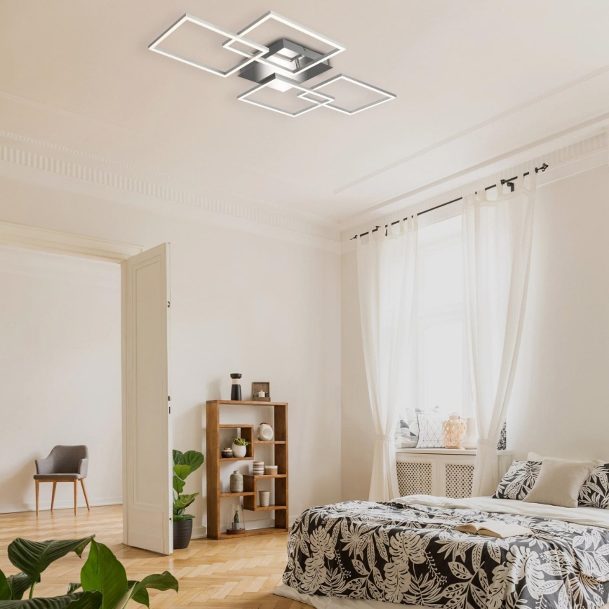 Briloner 3091-018 - LED Prigušiva plafonjera FRAME LED/30W/230V krom