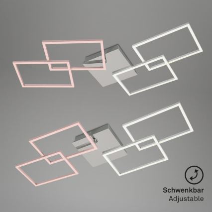 Briloner 3091-018 - LED Prigušiva plafonjera FRAME LED/30W/230V krom