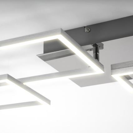 Briloner 3091-018 - LED Prigušiva plafonjera FRAME LED/30W/230V krom