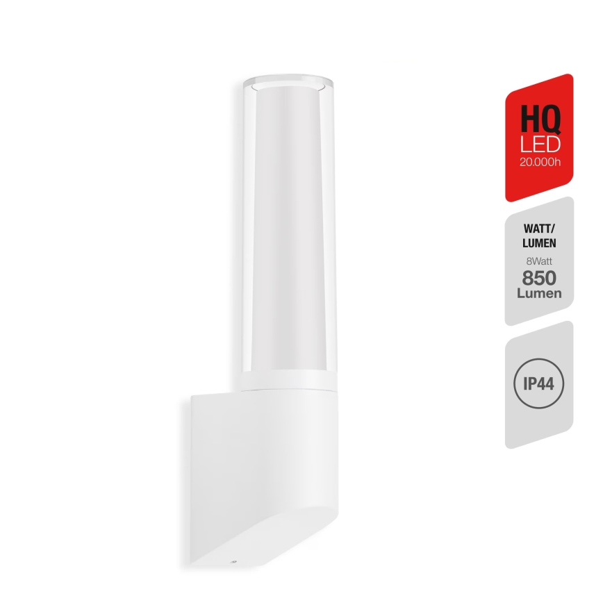 Briloner 311306TF - LED Spoljna zidna lampa LED/8W/230V 4000K IP44 bela