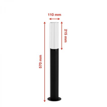 Briloner 311405TF - LED Spoljna lampa LED/8W/230V IP44 4000K 57 cm crno