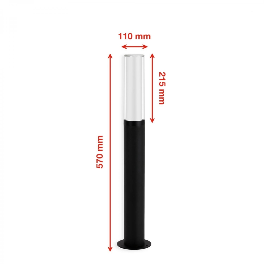 Briloner 311405TF - LED Spoljna lampa LED/8W/230V IP44 4000K 57 cm crno