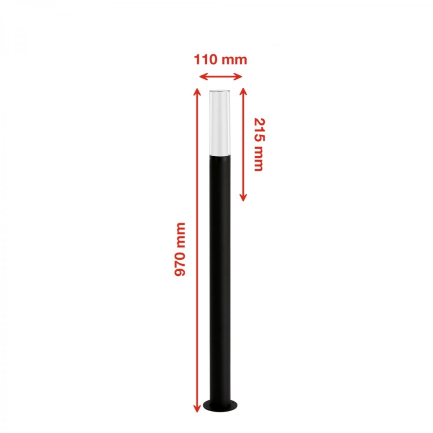 Briloner 311505TF - LED Spoljna lampa LED/8W/230V IP44 4000K 97 cm crno