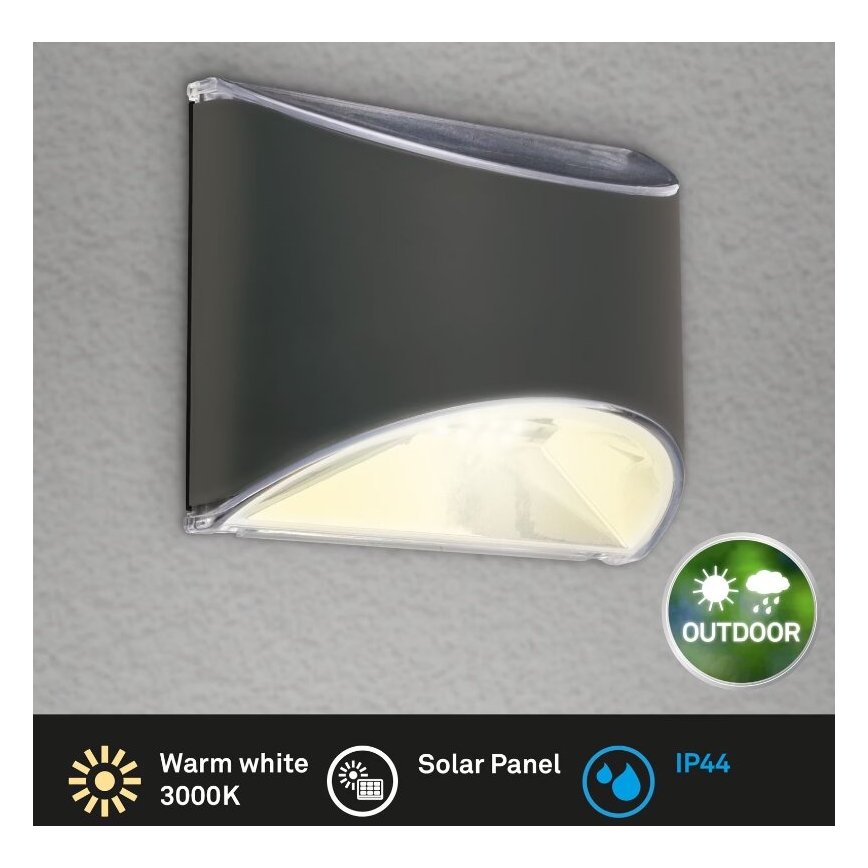 Briloner 3133015 - LED Solarna zidna rasveta LED/2W/3,7V IP44 3000K