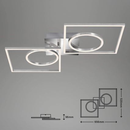 Briloner 3135-018 - LED Prigušiva plafonjera FRAME LED/43,8W/230V 3000K