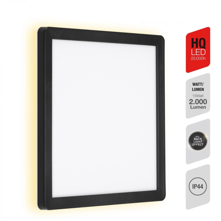 Briloner 313505TF - LED Spoljna zidna lampa LED/15W/230V IP44 4000K crno