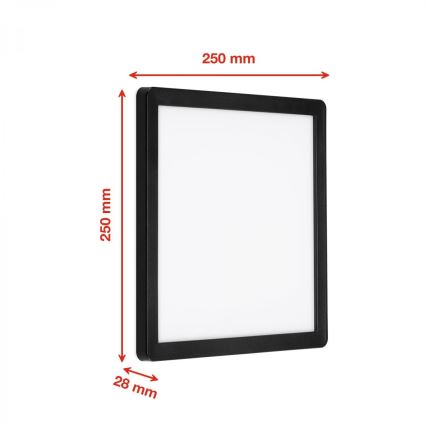 Briloner 313505TF - LED Spoljna zidna lampa LED/15W/230V IP44 4000K crno