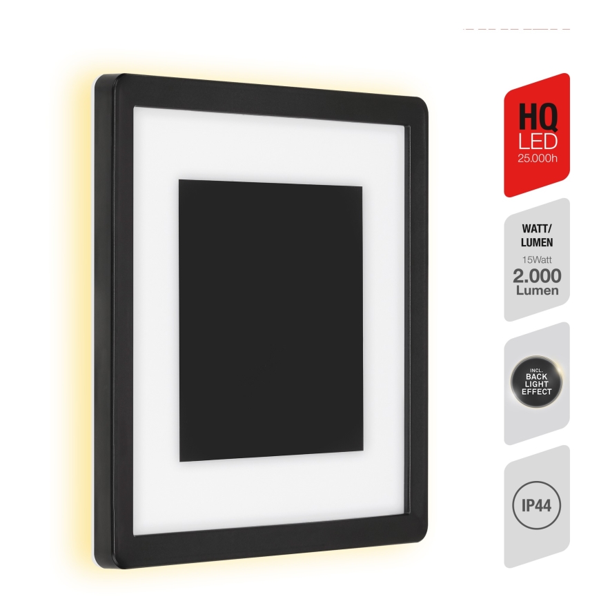Briloner 315905TF - LED Spoljna zidna lampa LED/15W/230V IP44 4000K crno