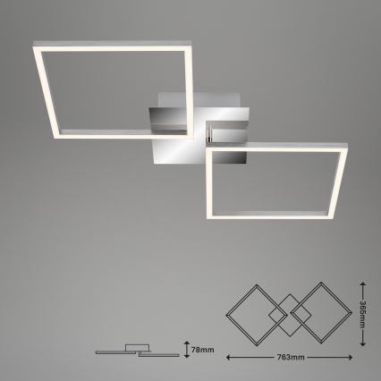 Briloner 3182-018 - LED Prigušiva plafonjera FRAME 2xLED/15,5W/230V