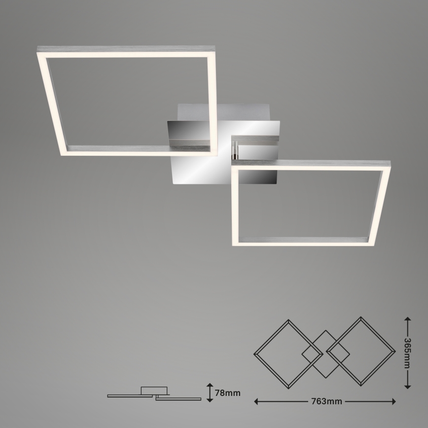 Briloner 3182-018 - LED Prigušiva plafonjera FRAME 2xLED/15,5W/230V