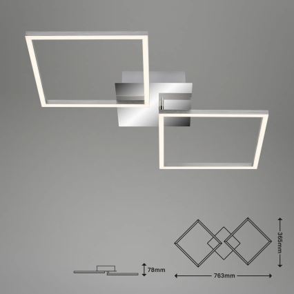 Briloner 3192-018 - LED Plafonjera FRAMES 2xLED/16W/230V