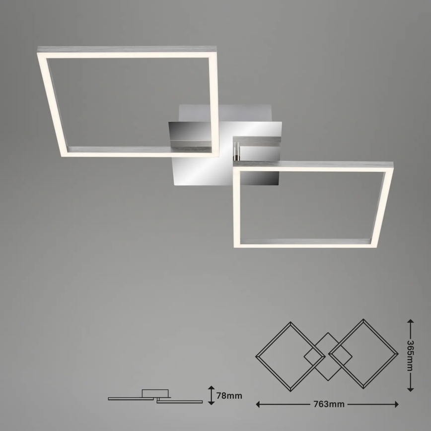 Briloner 3192-018 - LED Plafonjera FRAMES 2xLED/16W/230V
