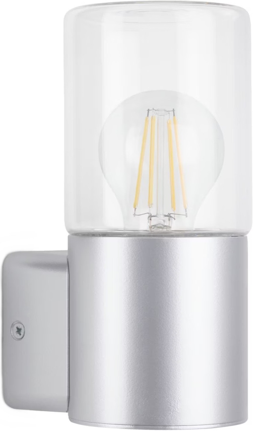 Briloner 320504TF - Spoljašnja zidna lampa 1xE27/12W/230V IP44 srebrno