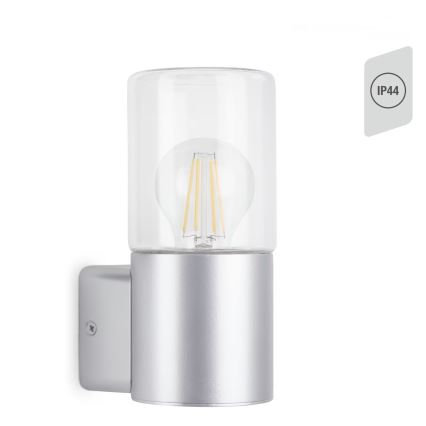 Briloner 320504TF - Spoljašnja zidna lampa 1xE27/12W/230V IP44 srebrno