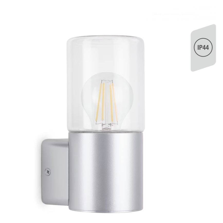 Briloner 320504TF - Spoljašnja zidna lampa 1xE27/12W/230V IP44 srebrno