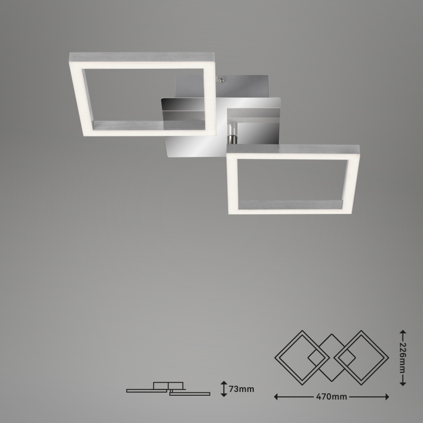 Briloner 3207-018 - LED Plafonjera FRAMES 2xLED/8W/230V