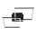 Briloner 3210-015 - LED Prigušiva plafonjera FRAME 2xLED/11W/230V crno