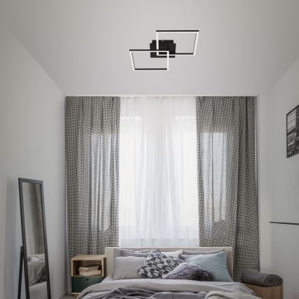 Briloner 3210-015 - LED Prigušiva plafonjera FRAME 2xLED/11W/230V crno