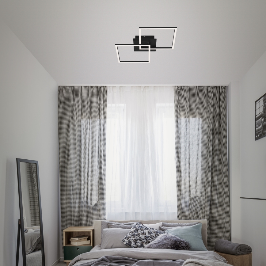 Briloner 3210-015 - LED Prigušiva plafonjera FRAME 2xLED/11W/230V crno